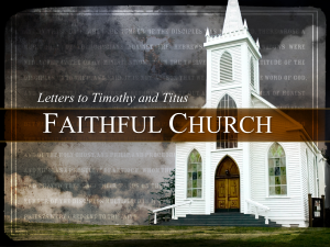 Faithful Church Title Slide