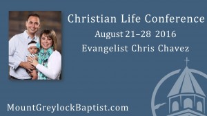 Christian Life Conference 16